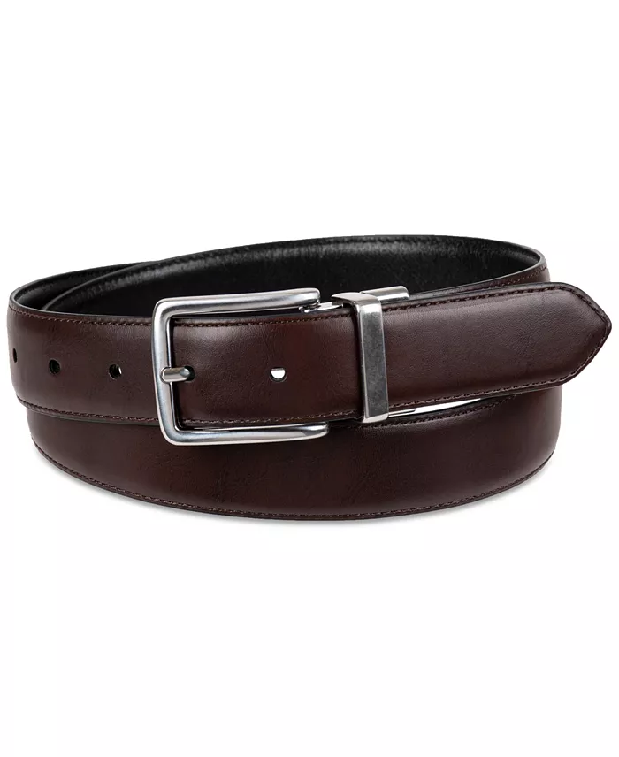 Men's Reversible Leather Dress Belt - thumbnail 9