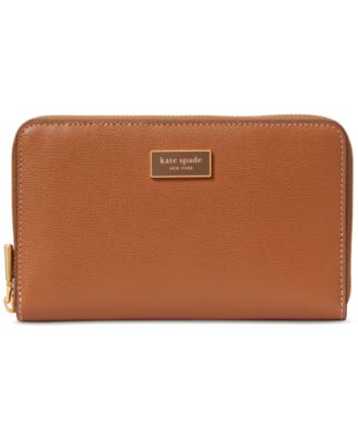 Katy Textured Leather Zip Around Wallet