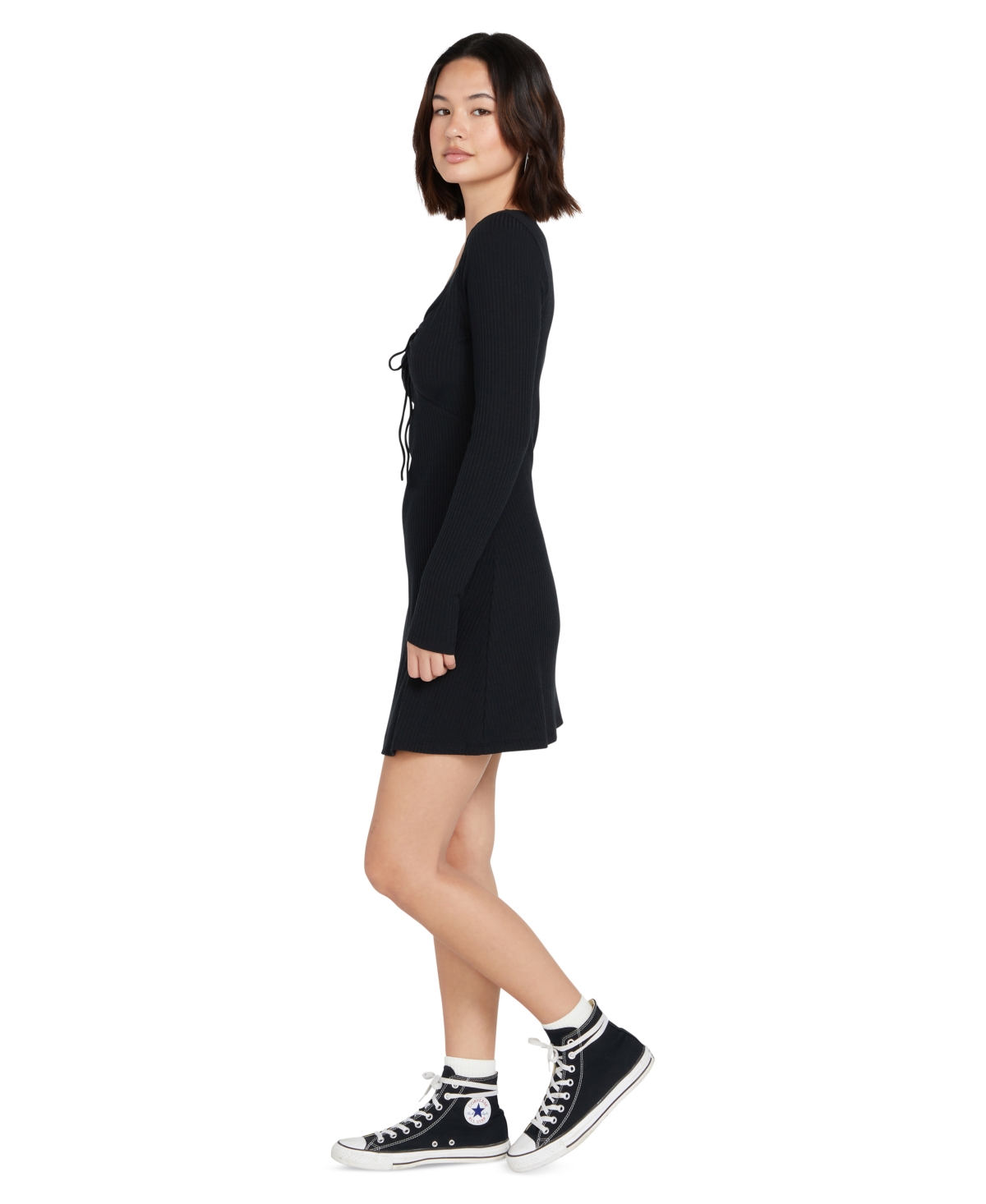 Shop Volcom Juniors' Urban Oasis Dress In Black