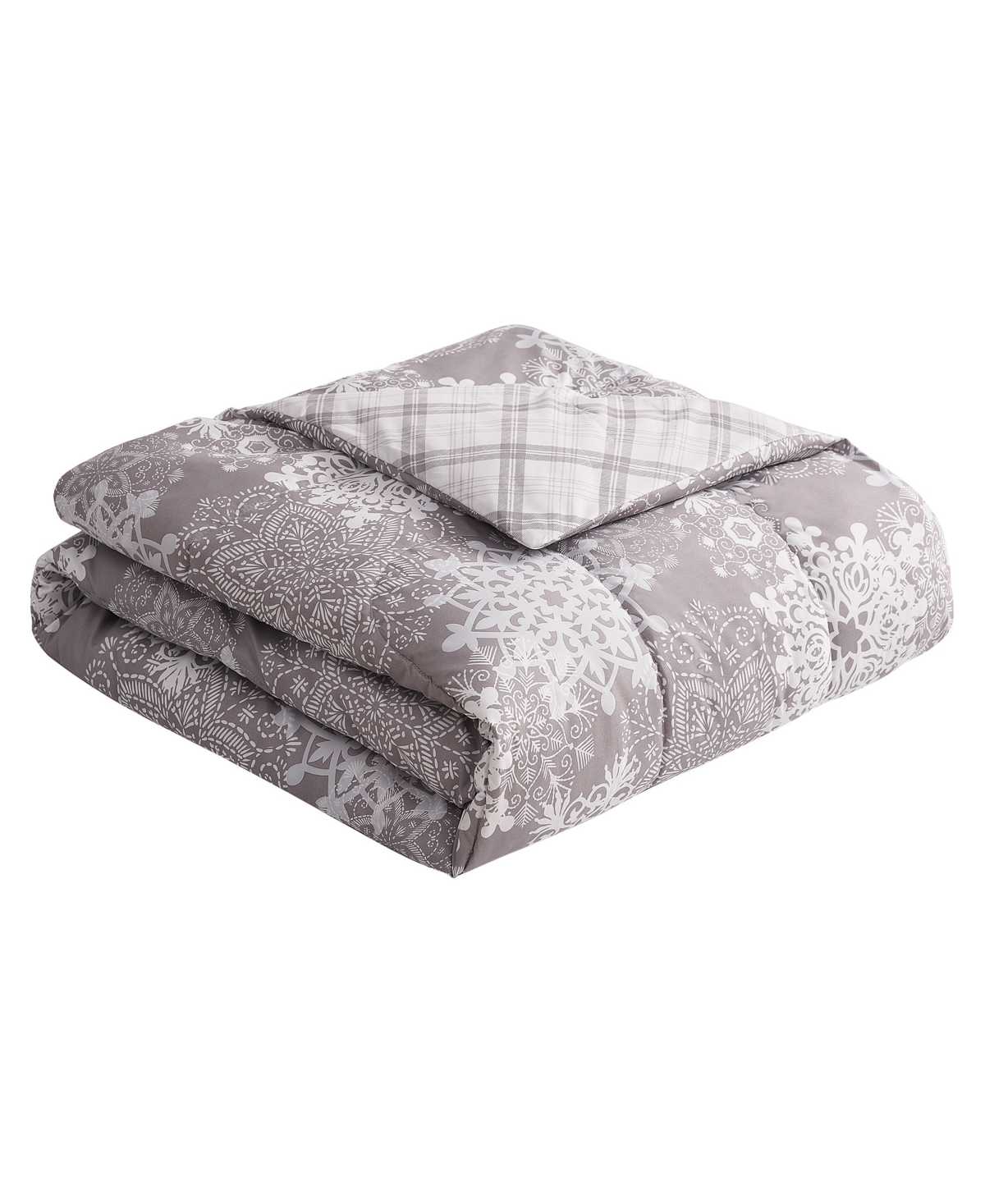 Shop Jessica Sanders Artic Snow Reversible 6-pc. Comforter Set, Queen In Gray