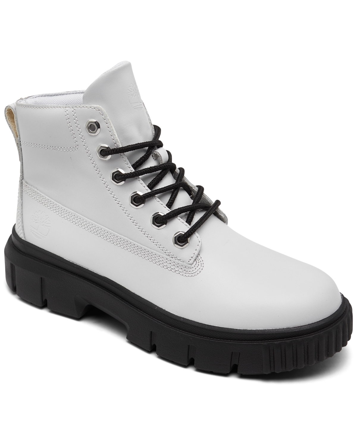 Timberland Women's Greyfield Leather Boots From Finish Line In White