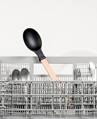 Gourmet Series Nylon Medium Spoon with Black Head Handle, 13.25"