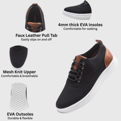 Men's Brad Lightweight Dress Sneakers – Breathable Mesh Oxford Shoes for Business Casual & Everyday Comfort with Cushioned Sole