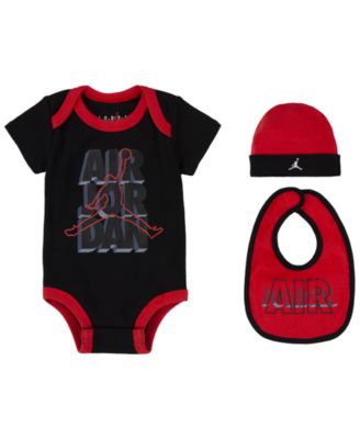 Jordan Baby Boys Create Bodysuit Bibs and Hat Box Set 3 Piece