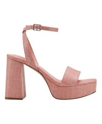 Women's Sadel Block Heel Ankle Strap Dress Sandals