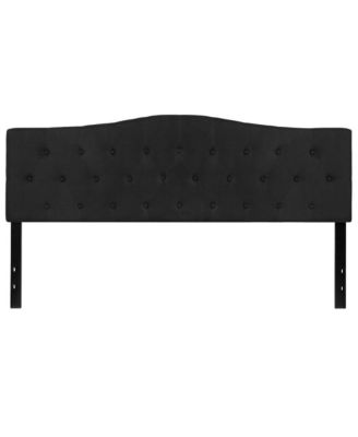 Arched King Button Tufted Upholstered Headboard