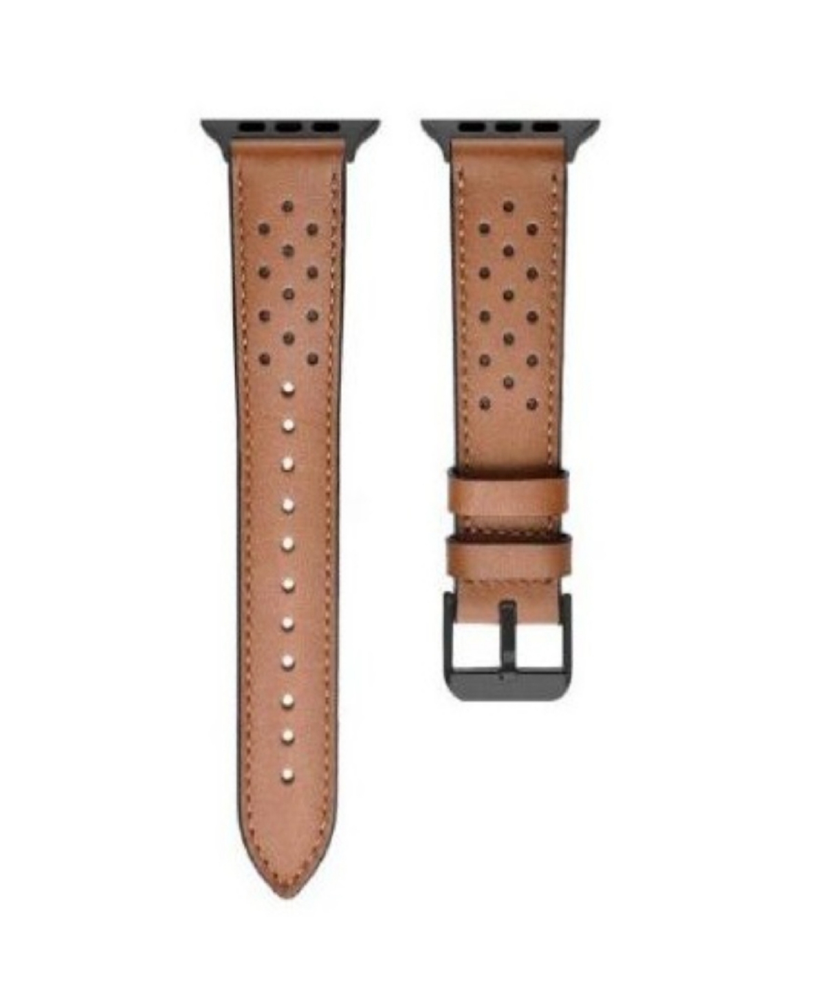 American Exchange Men's Brown Silicone Strap Compatible For 42mm, 44mm Apple Watch