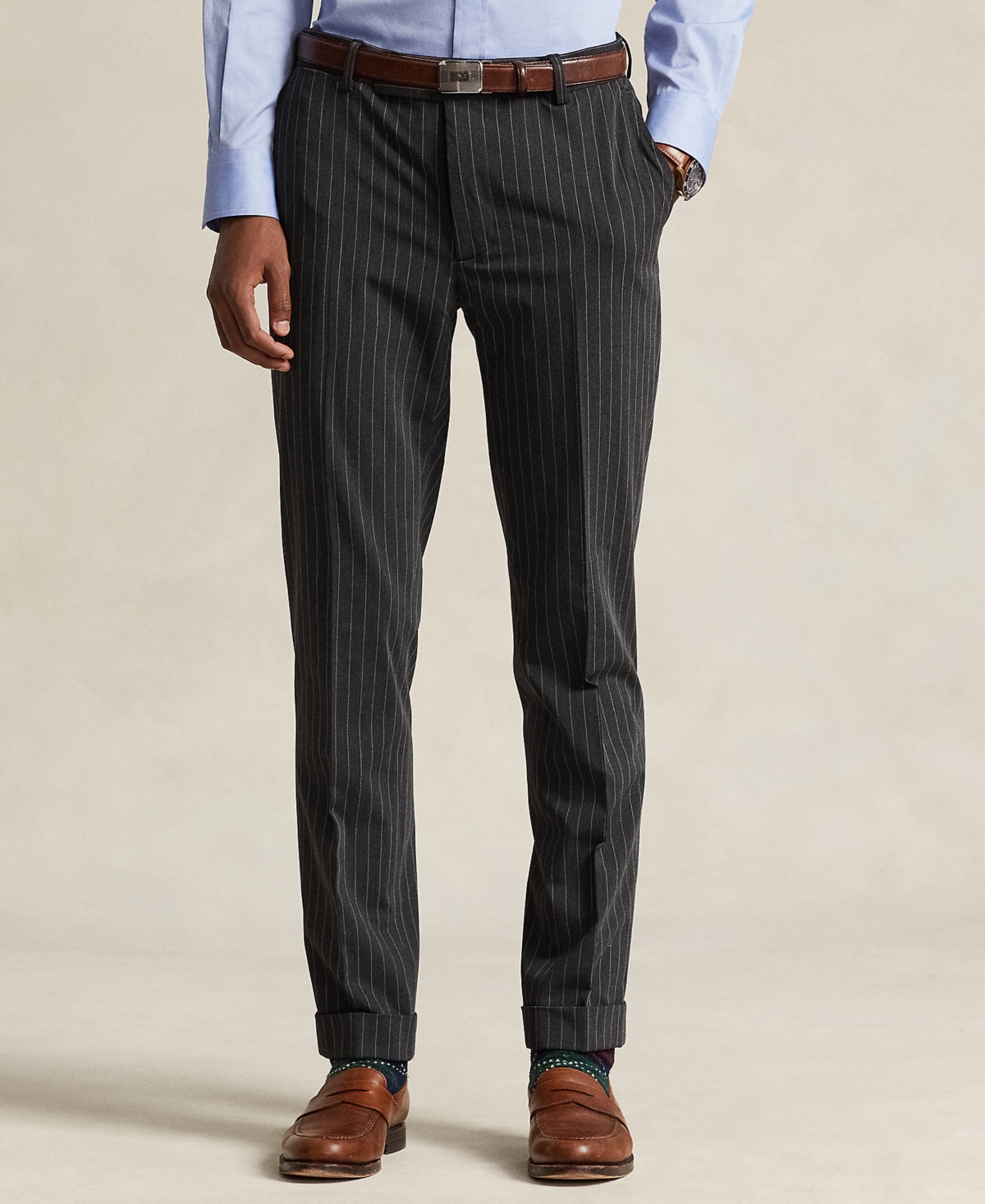 Polo Ralph Lauren Men's Performance Twill Trousers In Dark Grey,grey
