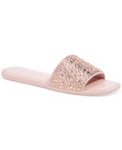 Pink cheap rhinestone slides