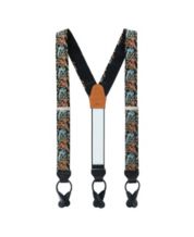 Trafalgar Men's Hudson Textured Silk Suspender Braces