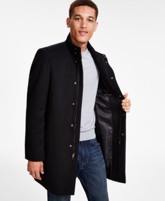 Men's Mayden Slim-Fit Wool Blend Overcoat 