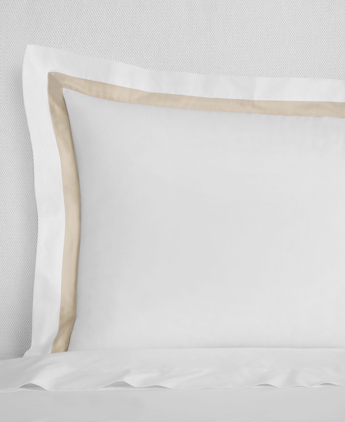 Sferra Estate Woven Cotton Boudoir Sham, 12" X 16" In White,sand