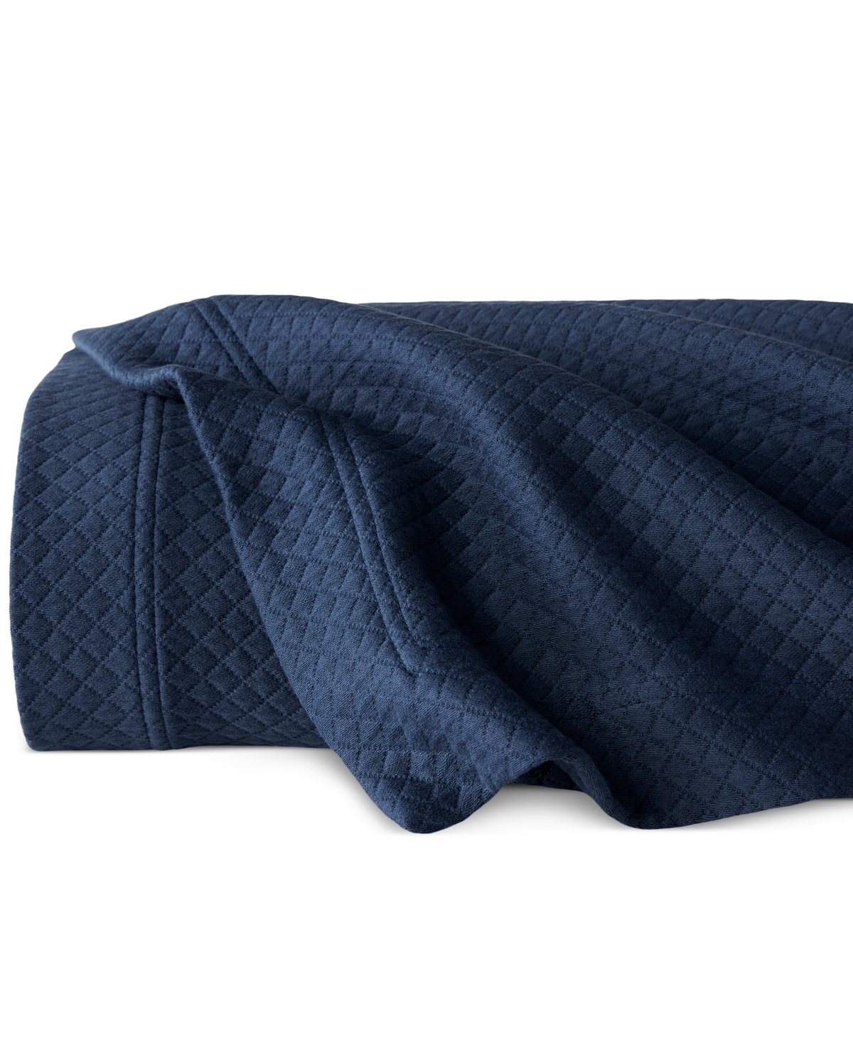 MACY'S ROMBO COTTON COVERLET, KING 