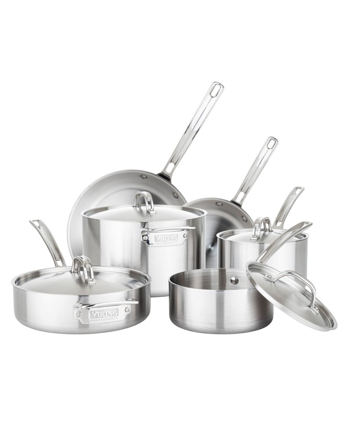 Viking Professional 5-ply Stainless Steel 10-piece Cookware Set