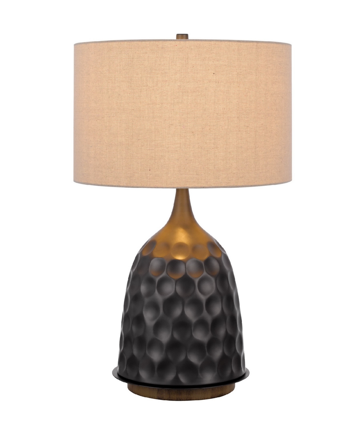 Cal Lighting 29" Height Metal Table Lamp In Charcoal Gray
