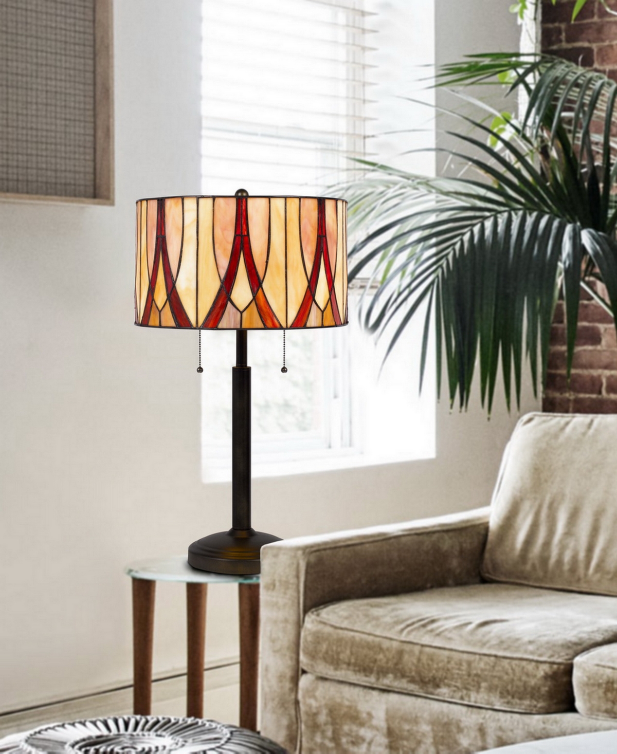 Cal Lighting 24" Height Metal Table Lamp In Antique Bronze