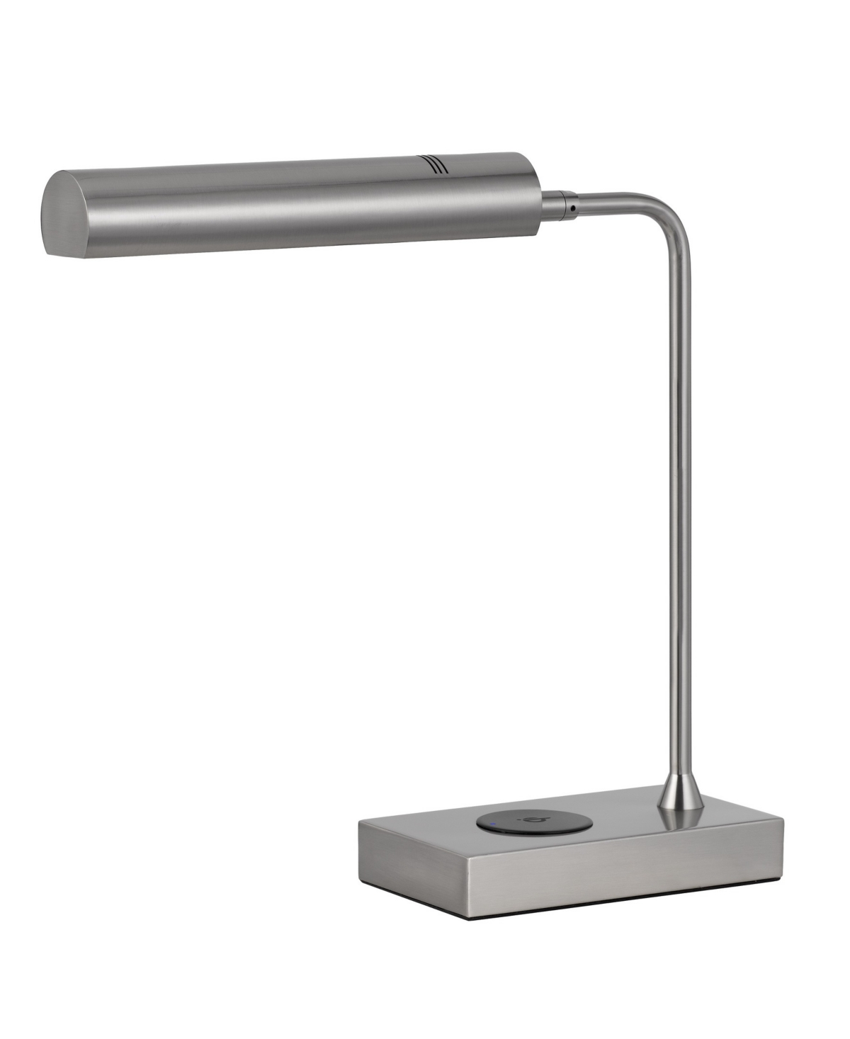 Cal Lighting Delray 17.5" Height Metal Table Lamp In Brushed Steel