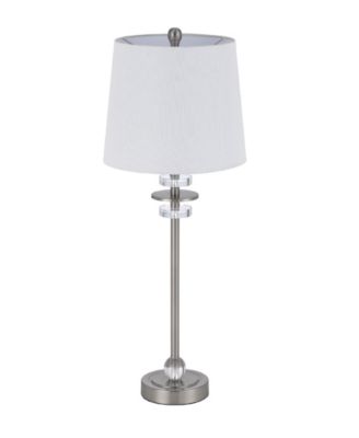 28.5" Height Metal and Crystal Lamp Set