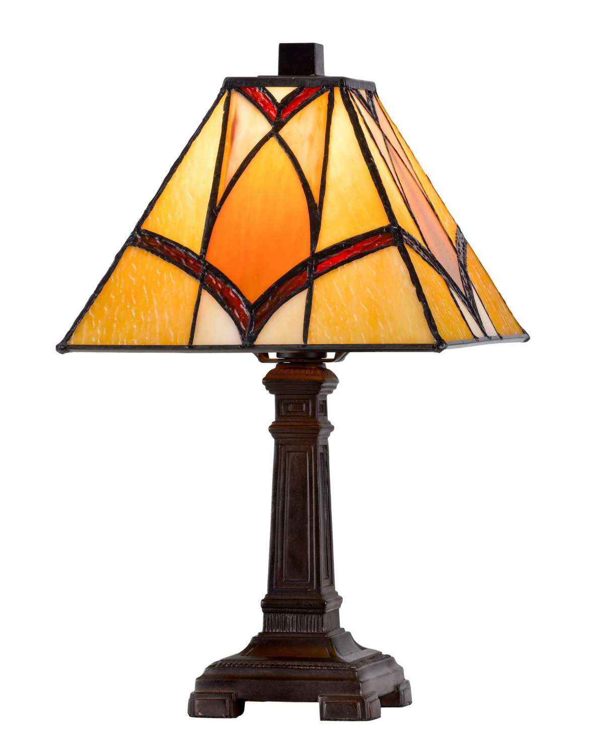 Cal Lighting 13.5" Height Metal And Resin Accent Lamp In Dark Bronze
