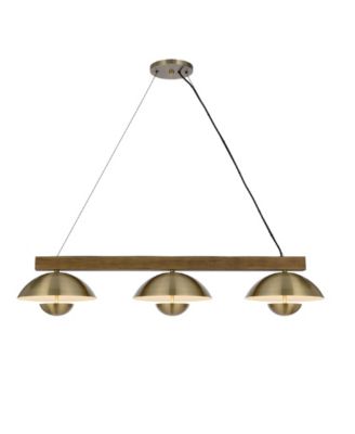 Lakeland 8.75" Height Metal and Wood Island Chandelier