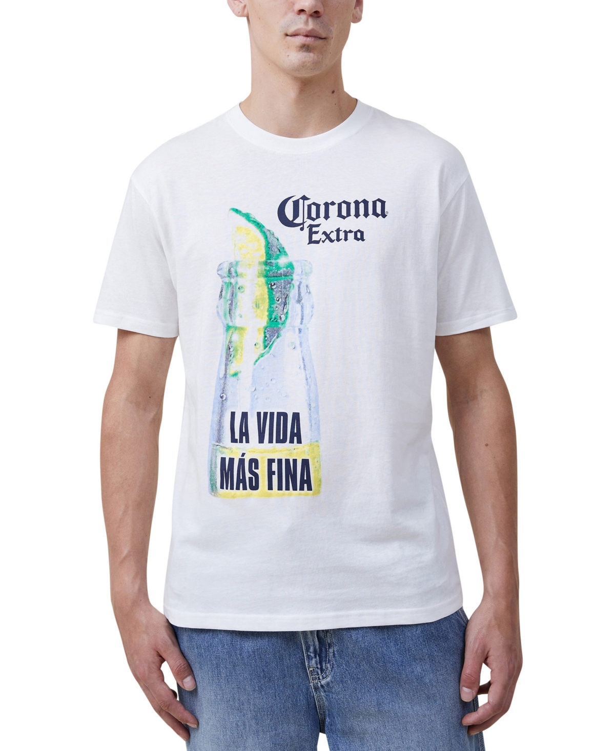 Cotton On Men's Corona Premium Loose Fit T-shirt - Corona - La Vida Nas Fi 1