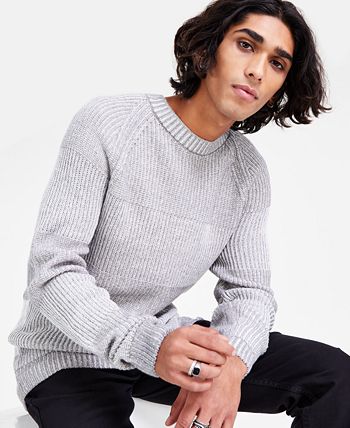Men s Plaited Crewneck Sweater Created for Macy s