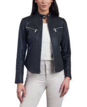Leather Black Women s Coats Jackets Macy s