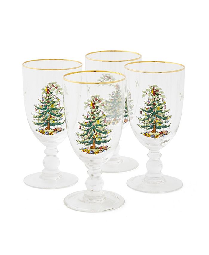 16oz set of 4 Mixed Color Glasses - Refresh Glass