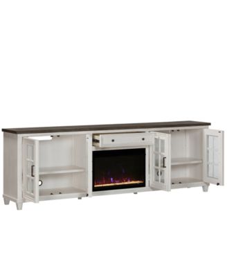 96 Dawnwood 2PC TV Console Set (96 Console and Fireplace)