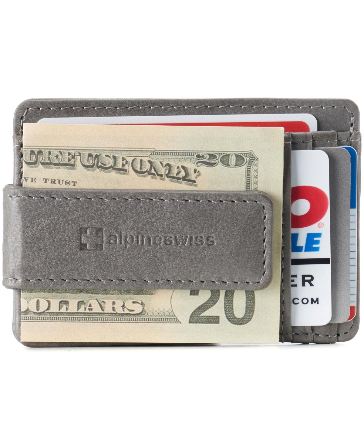 Alpine Swiss Mens Rfid Safe Magnetic Money Clip Wallet Slim Front Pocket Wallet
