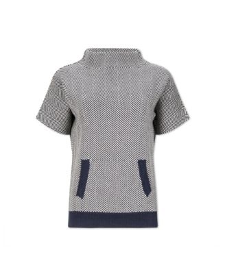 Women's Short Sleeve Mock Neck Sweater