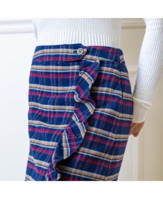 Women's Flannel Ruffle Skirt