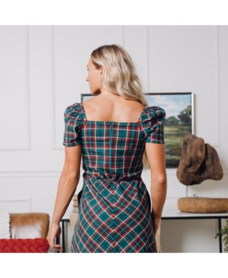 Women's Short Sleeve Sweetheart Dress