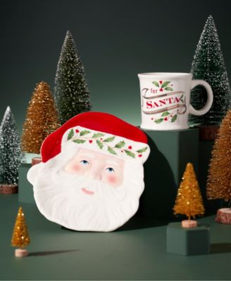 out MIYU様 ナチュラル クリスマス♡ マグネットプレート Lenox Holiday Porcelain Cookies For Santa Mug & Plate Set - Macy's