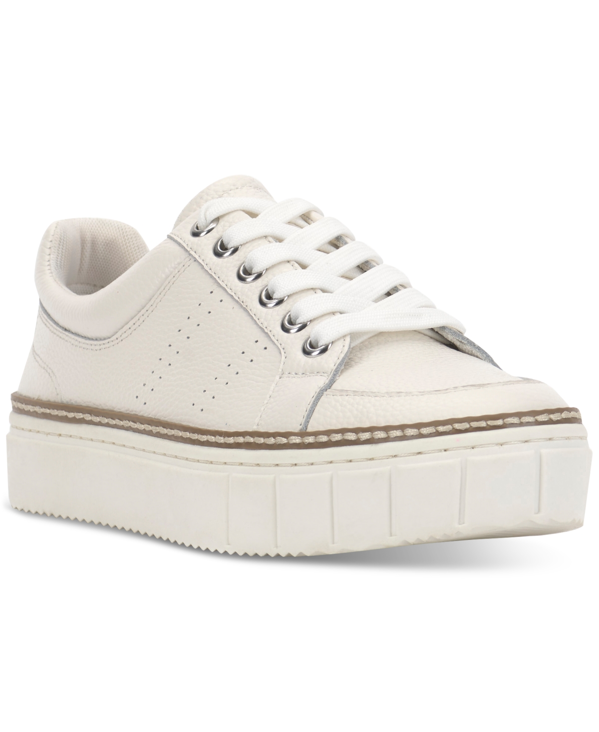 Vince Camuto Women's Randay Lace-up Platform Sneakers In Bright White