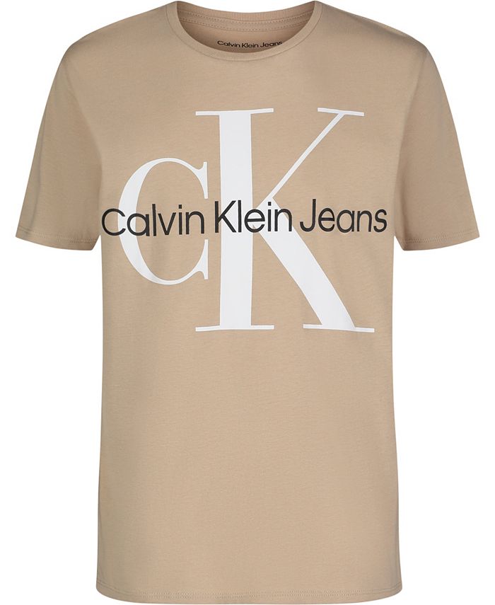 Calvin Klein Big Boys New Mono Logo Short Sleeve T-shirt - Macy's