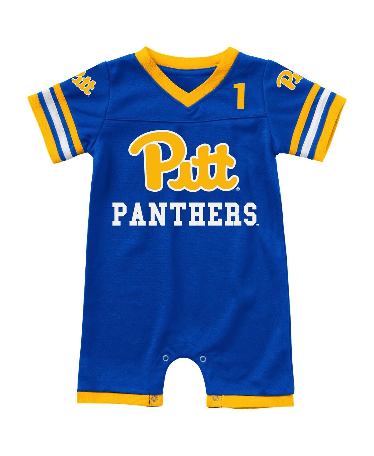 Shop Colosseum Infant Boys And Girls  Royal Pitt Panthers Bumpo Football Romper