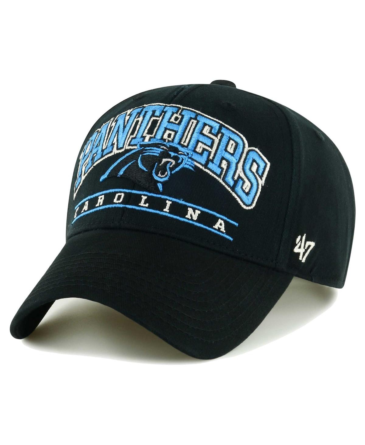 47 Brand Men's ' Black Carolina Panthers Fletcher Mvp Adjustable Hat