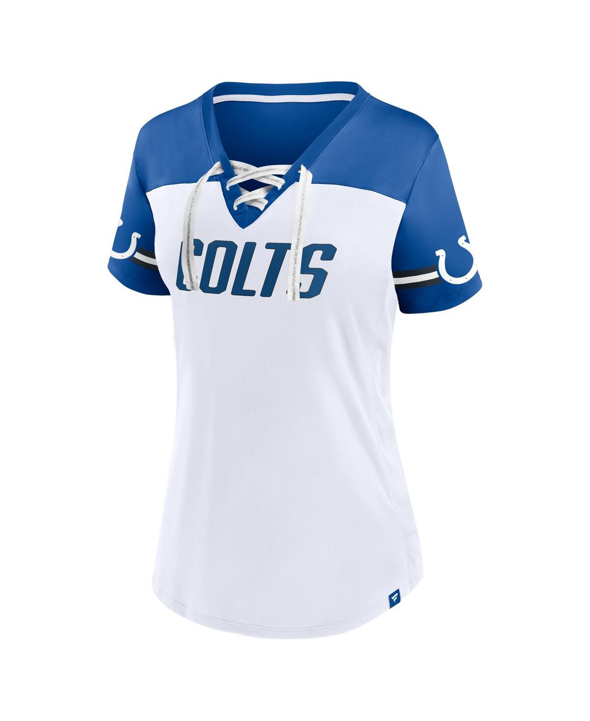 Fanatics Women's  Jonathan Taylor White Indianapolis Colts Athena Name And Number V-neck Top In White