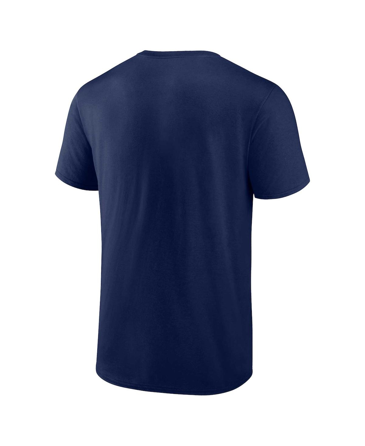 Shop Fanatics Men's  Navy Milwaukee Brewers Power Hit T-shirt