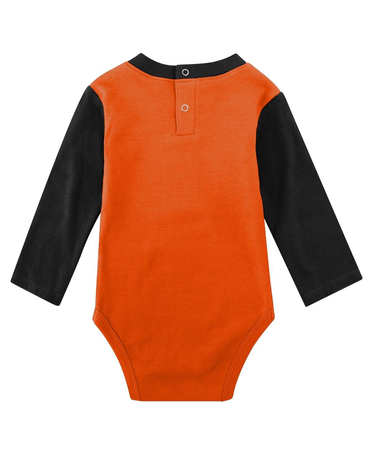 Shop Outerstuff Infant Boys And Girls Orange Oklahoma State Cowboys Rookie Of The Year Long Sleeve Bodysuit And Pant