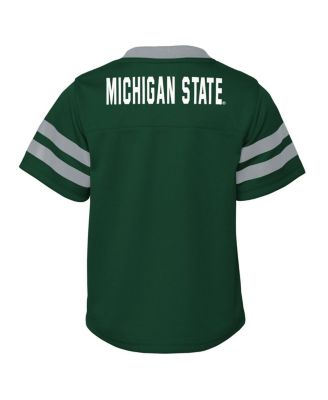 Toddler Boys and Girls Green Michigan State Spartans Two-Piece Red Zone Jersey and Pants Set