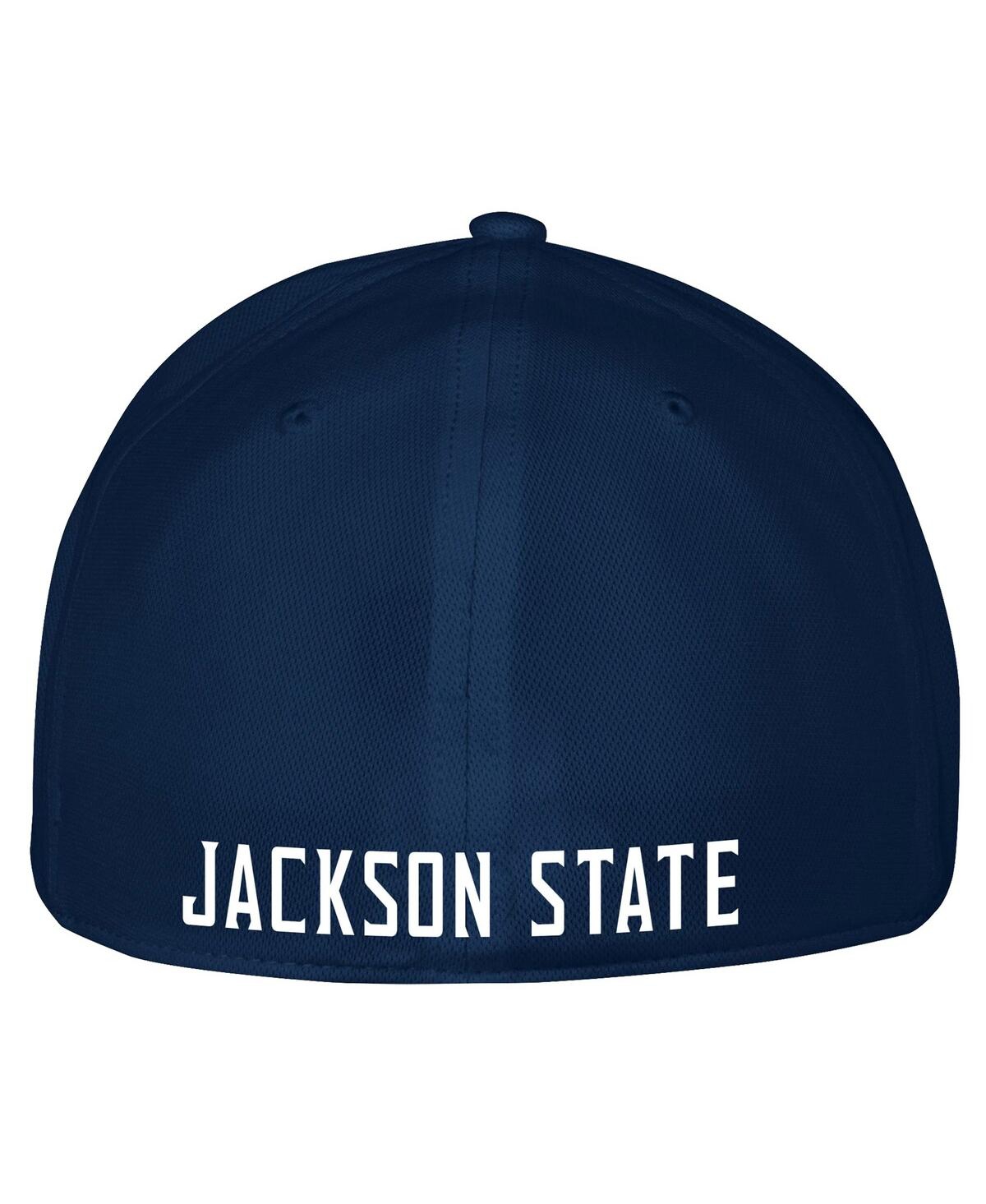 Men's Under ArmourJackson State Tigers Iso-Chill Blitzing Accent Flex Hat - Navy