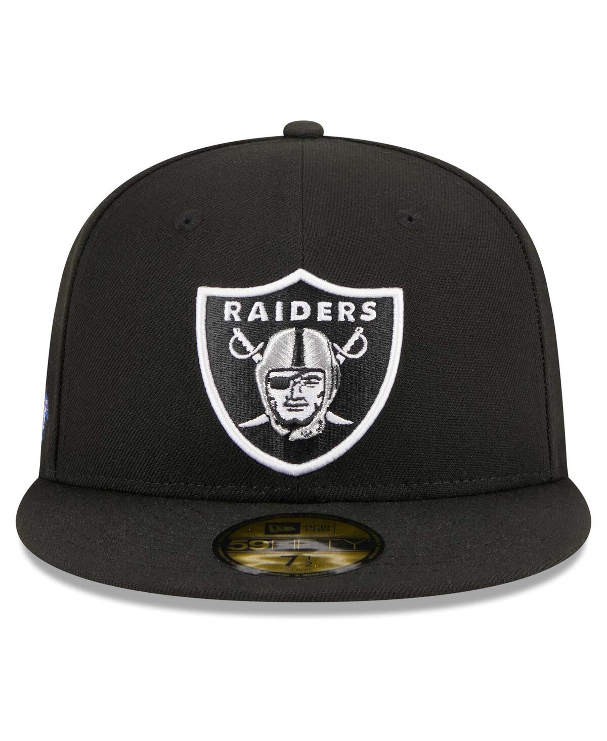 New Era Black Las Vegas Raiders  Main Patch 59fifty Fitted Hat In Black