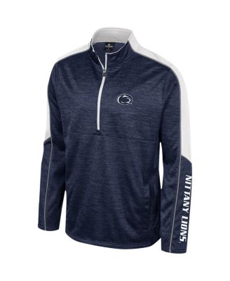 Men's Navy Houston Cougars Marled Half-Zip Jacket