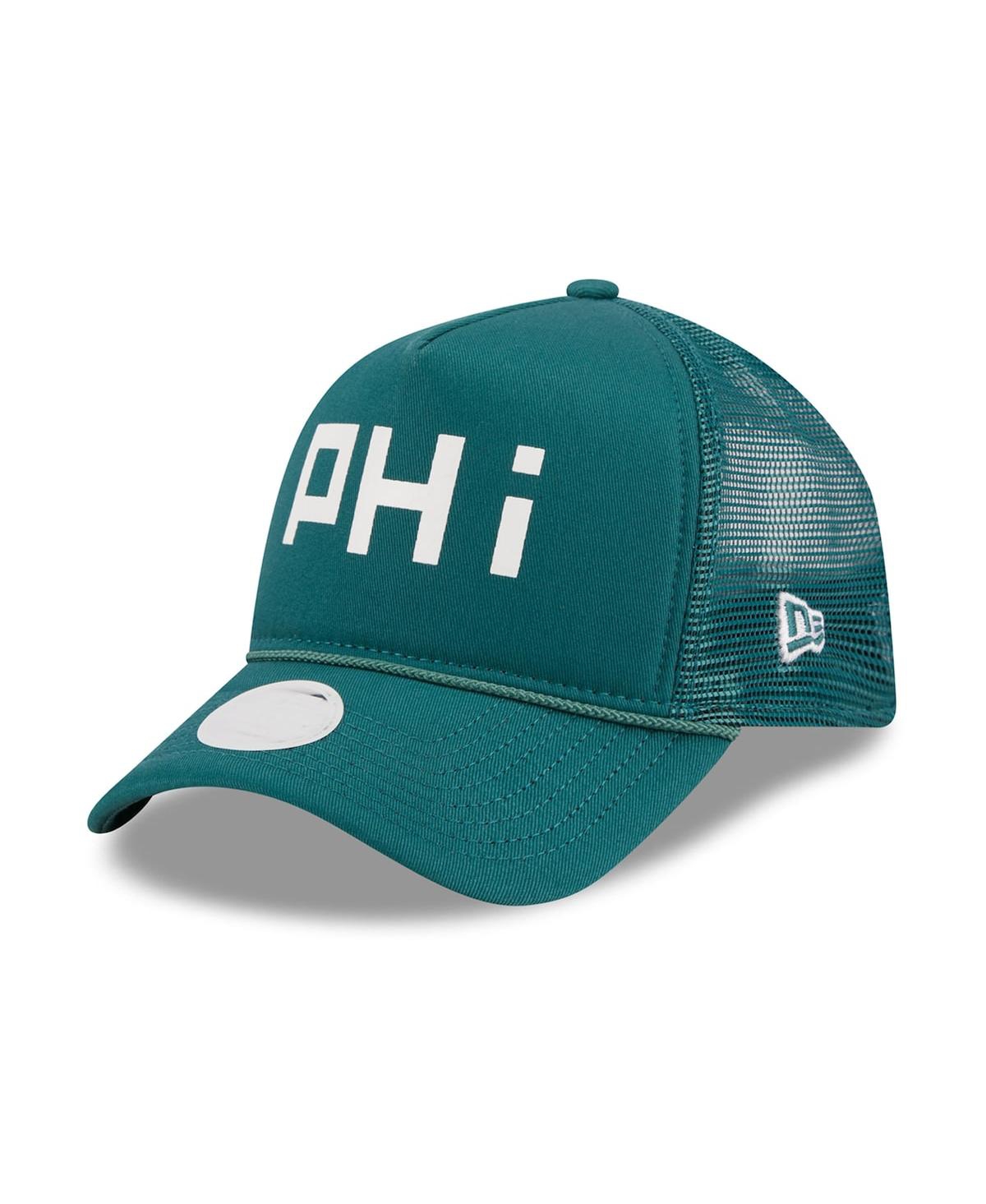 New Era Women's  Midnight Green Philadelphia Eagles Mcgee Trucker 9forty Adjustable Hat