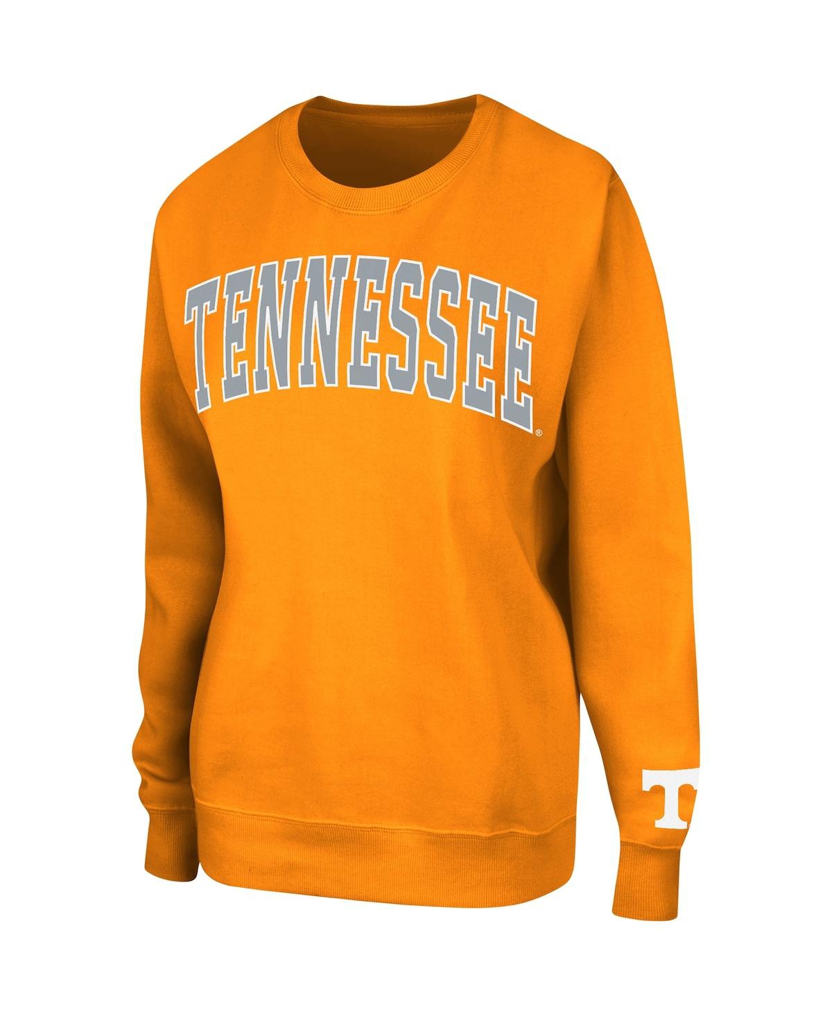 Colosseum Women's  Tennessee Orange Tennessee Volunteers Campanile Pullover Sweatshirt In Tennessee Orange