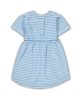 Toddler Girls Carolina Blue North Carolina Tar Heels Striped Dress with Pockets