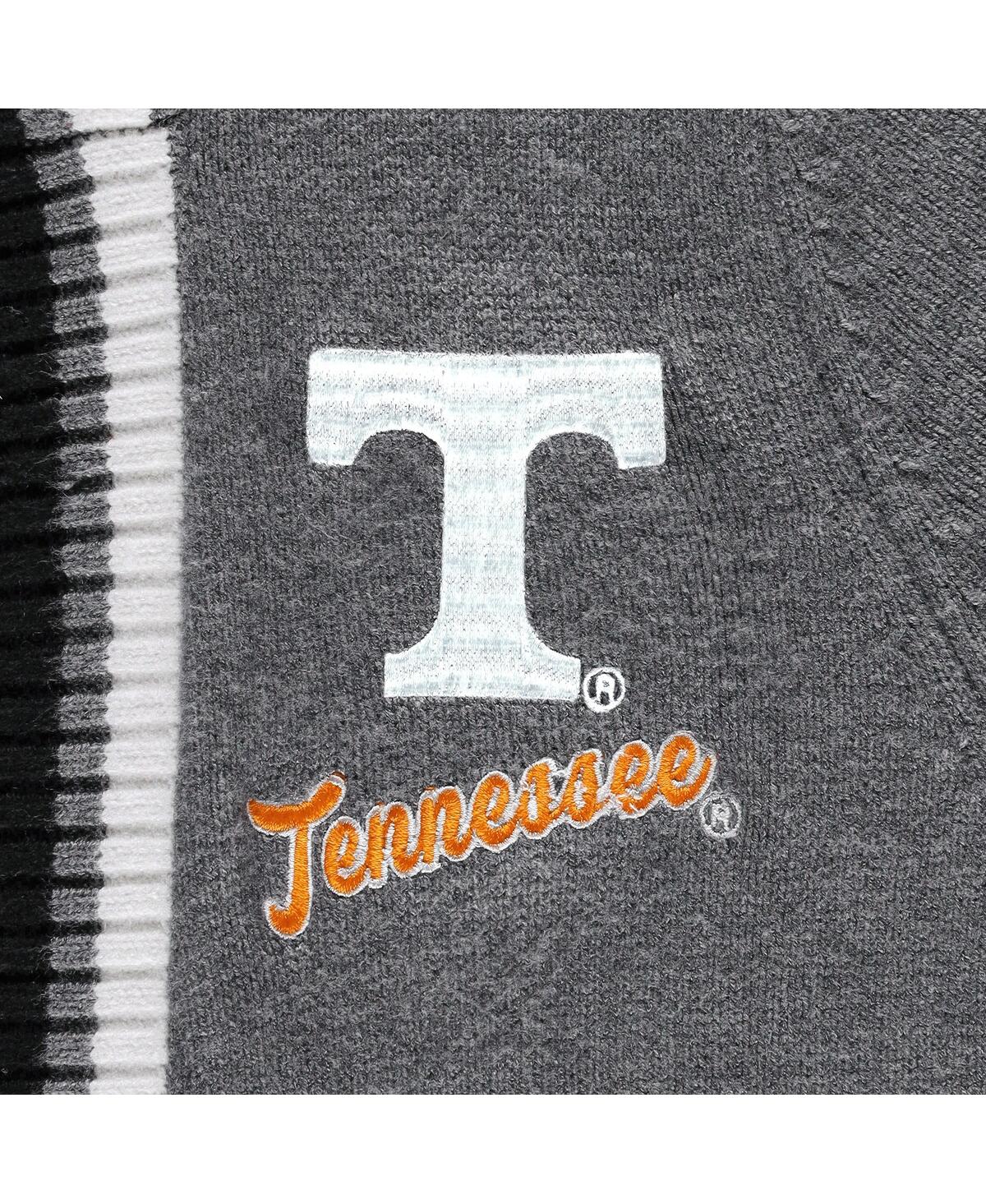 Gameday Couture Charcoal Florida Gators One More Round Tri-blend Striped Cardigan Sweater In Charcoal