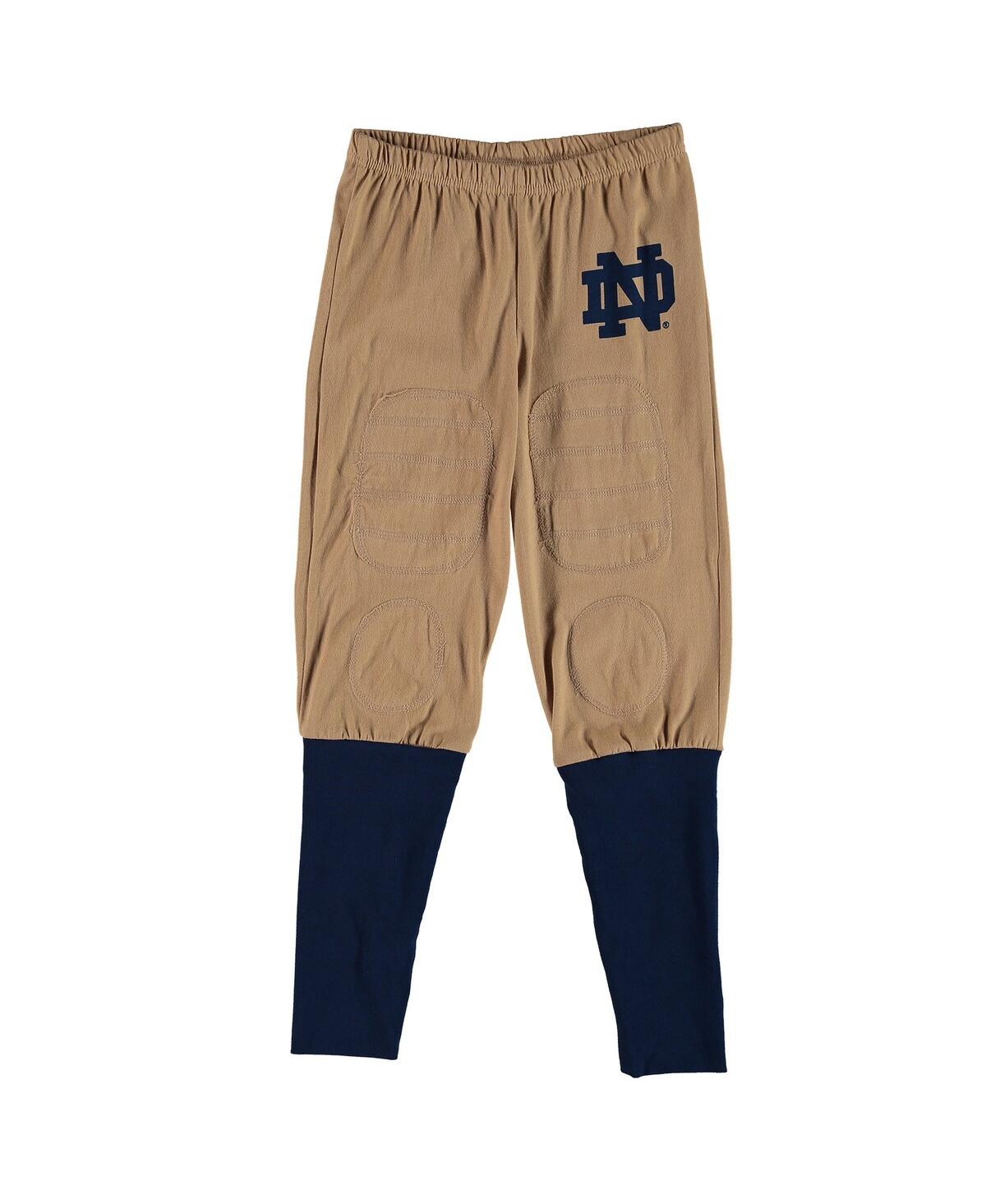 Wes & Willy Preschool Boys And Girls Notre Dame Fighting Irish Pajama Set In Navy